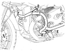 Afbeeldingen van Valbeugel zilver Hepco&Becker voor BMW R1200GS '04-'12