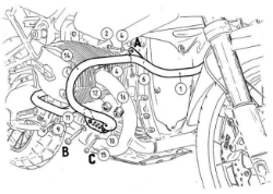 Afbeeldingen van Valbeugel zilver Hepco&Becker voor BMW R1200GS '04-'12