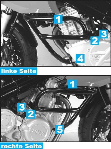 Afbeeldingen van Valbeugel zwart Hepco&Becker BMW F800S '06-11