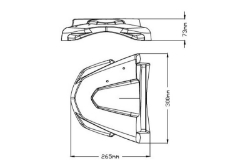 Afbeeldingen van Voorspatbord/snavel verlenger mat zwart Puig Yamaha MT-07 '18-20
