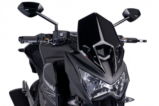 Afbeeldingen van Vervangingsruit naked bike Puig Kawasaki Z800/ E '13--zwart