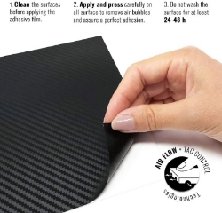 Afbeeldingen van Carbon look stickervel 33x50cm