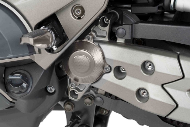 Afbeeldingen van Sump cover Puig Kymco AK550 '18--Zilver