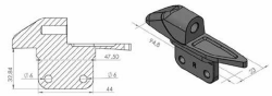 Afbeeldingen van Kuipspiegel adapter Puig links