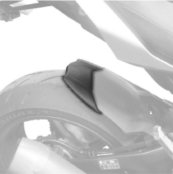 Afbeeldingen van Achterspatbord verlenger mat zwart voor het originele spatbord Yamaha MT-10 '16-'21