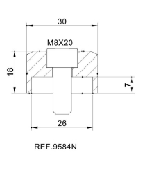 Afbeeldingen van Stuureind adapter Puig diverse Kawasaki modellen (per stuk)