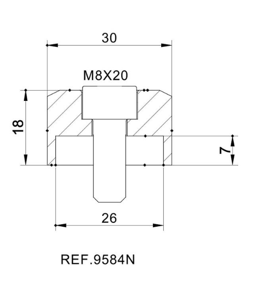 Afbeeldingen van Stuureind adapter Puig diverse Kawasaki modellen (per stuk)
