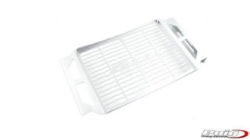 Afbeeldingen van Radiatorcover met logo aluminium Yamaha FZ 6 2004-2006 (UVK)