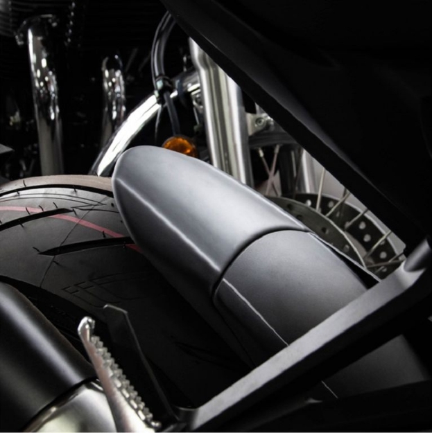 Afbeeldingen van Achterspatbord verlenger mat zwart voor het originele spatbord Honda CB1000R diverse modellen