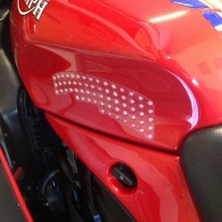 Afbeeldingen van Racing grip stickers transparant set van 2
