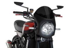 Afbeeldingen van Stuurkuipje carbon look model retro fairing met ruitje Puig Kawasaki Z900RS '17-