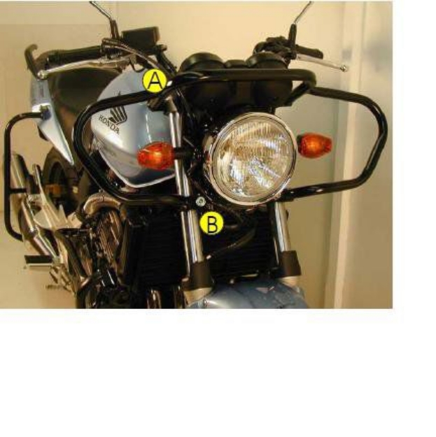 Afbeeldingen van Valbeugel voorzijde zwart Hepco&Becker Honda CBF600/ABS '04-07