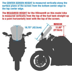 Afbeeldingen van Vervangingsruit National Cycle VStream touring transparant Yamaha MT-07 ’18-