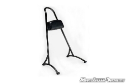 Afbeeldingen van Sissybar zwart Custom Acces model Wild voor diverse Harley Davidson modellen