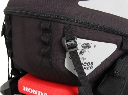 Afbeeldingen van Rear bag Royster zwart met spanbanden Hepco&Becker