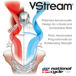 Afbeeldingen van Vervangingsruit National Cycle VStream touring transparant Yamaha MT-09 Tracer / GT '18-20