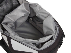 Afbeeldingen van Rear bag Royster zwart met spanbanden Hepco&Becker