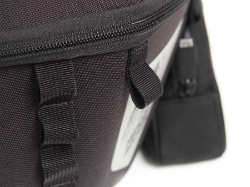 Afbeeldingen van Rear bag Royster zwart met spanbanden Hepco&Becker