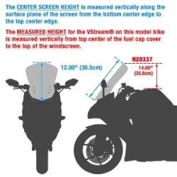 Afbeeldingen van Vervangingsruit National Cycle VStream sport licht getint Yamaha XT700 Tenere '19-