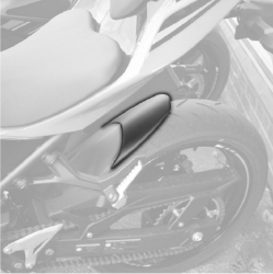 Afbeeldingen van Achterspatbord verlenger mat zwart voor Kawasaki Ninja Z400/500 / Ninja 400/500