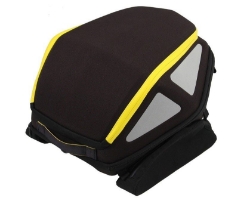 Afbeeldingen van Rear bag Royster geel met spanbanden Hepco&Becker