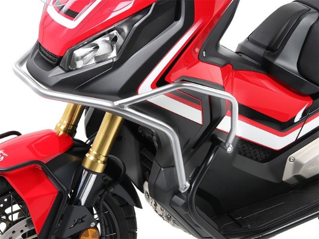 Afbeeldingen van Valbeugel voorzijde Hepco&Becker zilver Honda X-ADV '17-20