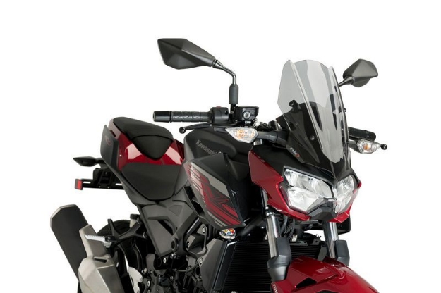 Afbeeldingen van Vervangingsruit naked bike Puig Kawasaki Z400 ’19--licht getint