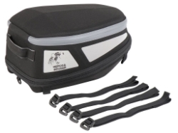 Afbeeldingen van Rear bag Royster Sport zwart/grijs inclusief spanbanden Hepco&Becker