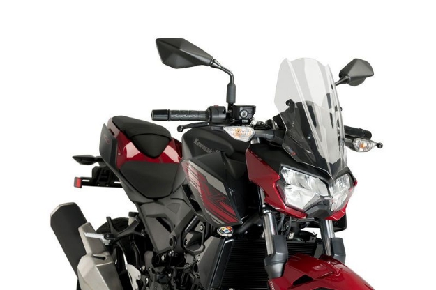 Afbeeldingen van Vervangingsruit naked bike Puig Kawasaki Z400 ’19--transparant