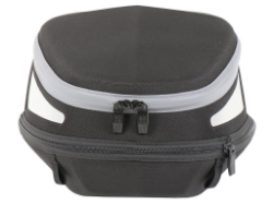 Afbeeldingen van Rear bag Royster Sport zwart/grijs inclusief spanbanden Hepco&Becker