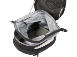 Afbeeldingen van Rear bag Royster Sport zwart/grijs inclusief spanbanden Hepco&Becker