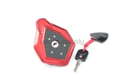 Afbeeldingen van Tankdop met key lock van Evotech voor Ducati Hypermotard / Hyperstrada - rood