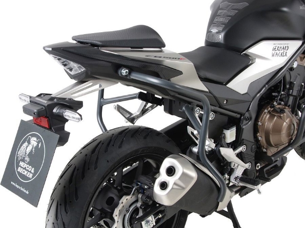 Afbeeldingen van Valbeugel achterzijde Hepco&Becker antraciet Honda CB500F '19-'23