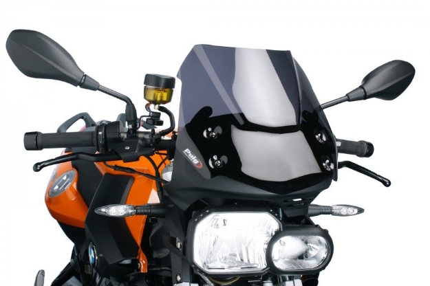 Afbeeldingen van Vervangingsruit naked bike Puig BMW F800R '09-14 zwart