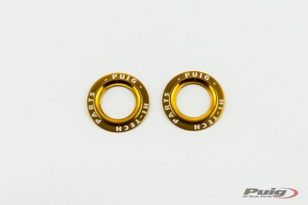 Afbeeldingen van Aluminium ring vooras- en achterasprotector (per set) goud