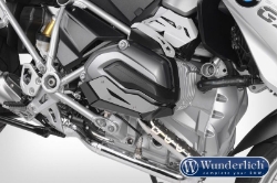 Afbeeldingen van Valve cover & cylinder protectors dakar left + right - black Wunderlich