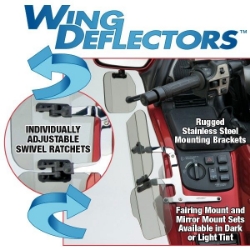 Afbeeldingen van Wing Deflectors spiegel licht getint Honda GL1800 -'11 National Cycle