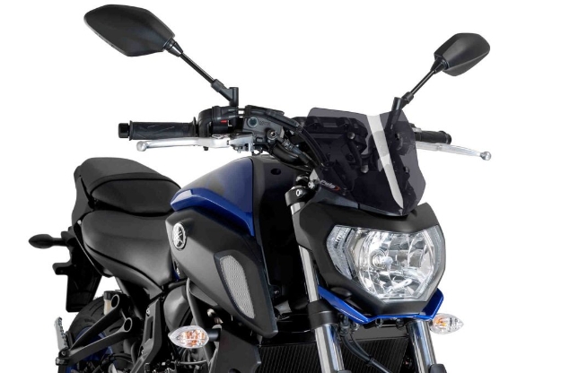 Afbeeldingen van Vervangingsruit naked bike Sport Puig Yamaha MT-07 '18--donker getint