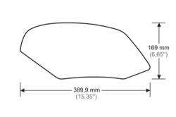 Afbeeldingen van Tank protector/grip stickers zwart Puig diverse Aprilia modellen