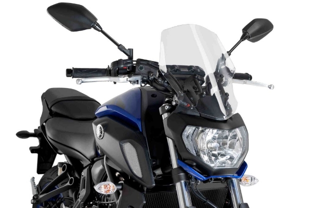 Afbeeldingen van Vervangingsruit naked bike Touring Puig Yamaha MT-07 '18--transparant