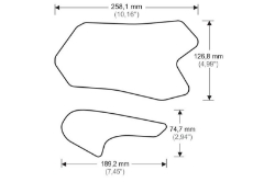 Afbeeldingen van Tank protector/grip stickers zwart Puig diverse Ducati Panigale modellen