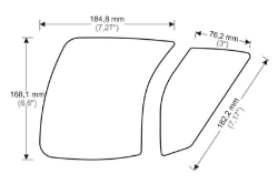 Afbeeldingen van Tank protector/grip stickers zwart Puig Ducati Panigale V4 (S)/ Speciale ’18-