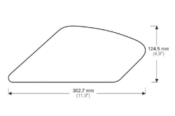 Afbeeldingen van Tank protector/grip stickers zwart Puig Ducati Monster 821/1200 (S) (R) ’14-