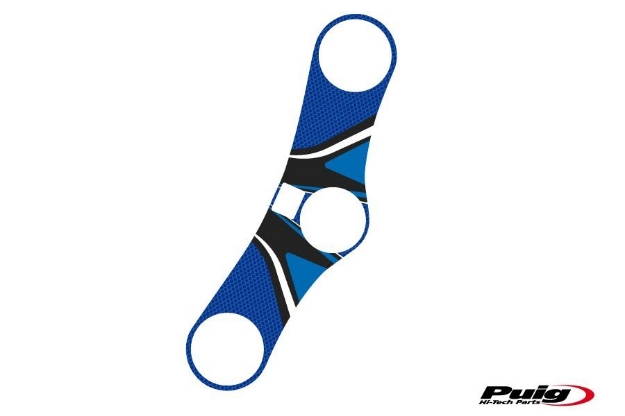 Afbeeldingen van Kroonplaatcover model Radikal voor Honda CBR900RR/Fire Blade-Blauw