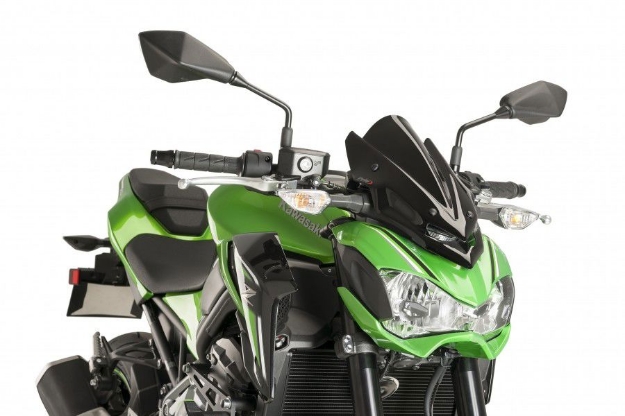 Afbeeldingen van Vervangingsruit naked bike Sport Puig Kawasaki Z900 2017--zwart