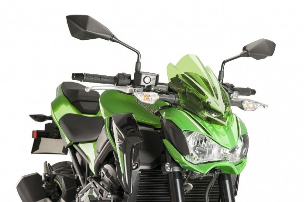 Afbeeldingen van Vervangingsruit naked bike Sport Puig Kawasaki Z900 '17--groen