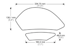 Afbeeldingen van Tank protector/grip stickers zwart Puig Kawasaki ZX-6R/636 ’09-‘16