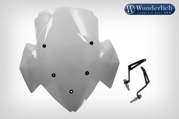 Afbeeldingen van Windscreen Â»MARATHONÂ« high BMW S1000R '14-- smoked grey Wunderlich