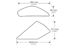 Afbeeldingen van Tank protector/grip stickers zwart Puig Kawasaki ZX-10R ’11-