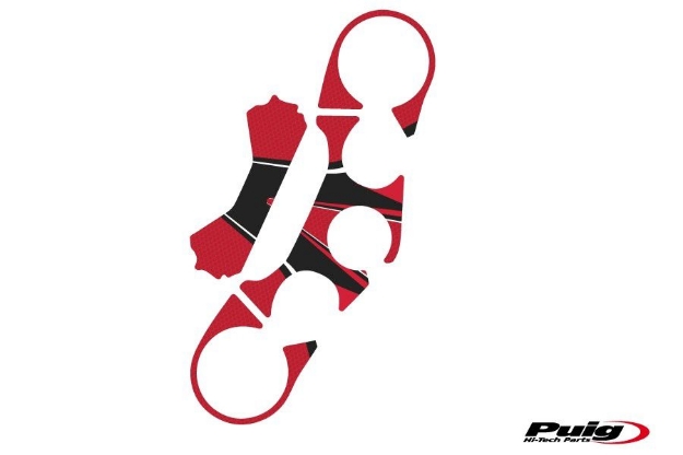 Afbeeldingen van Kroonplaatcover model Radikal voor Ducati Multistrada 1200/S '10-'14-Rood